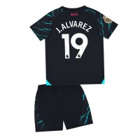 Manchester City Julian Alvarez #19 Rezervni Dres za djecu 2023-24 Kratak Rukav (+ Kratke hlače)